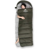 Спальный мешок NATUREHIKE U SERIES U350 двойной хлопок осень-зима молния слева Green 6927595767238GL